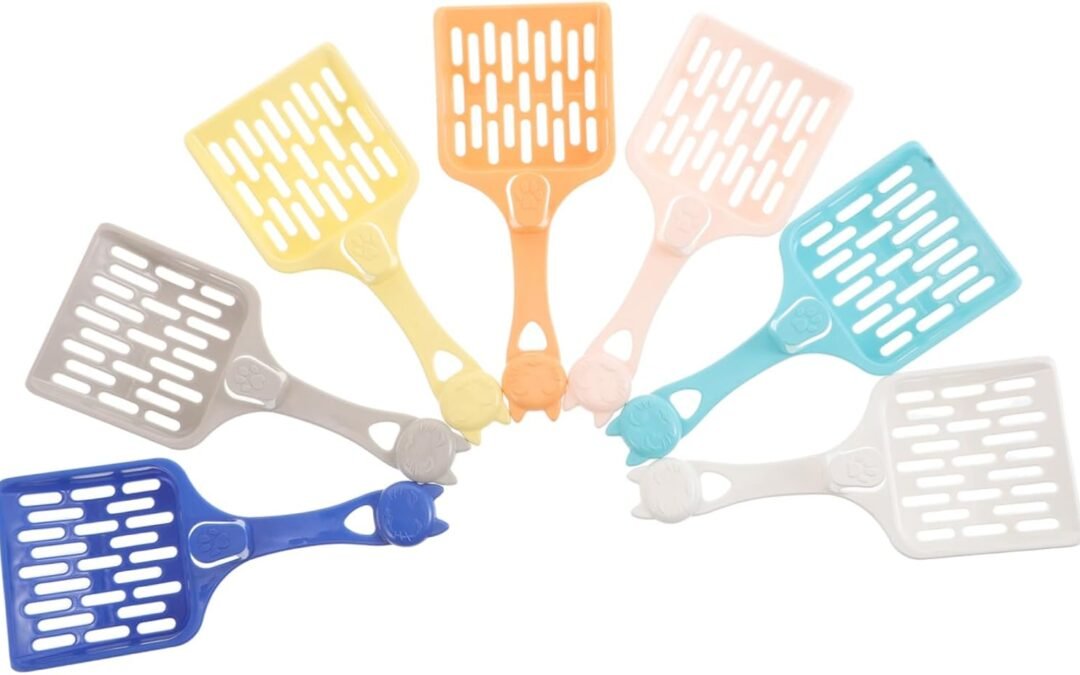 OEM 7Pcs Long Handle Cat Litter Scoop Plastic Poop Shovel for Efficient Waste Separation for Cat Litter Box Cleaning and Versatile Pet Supplies Options Factory