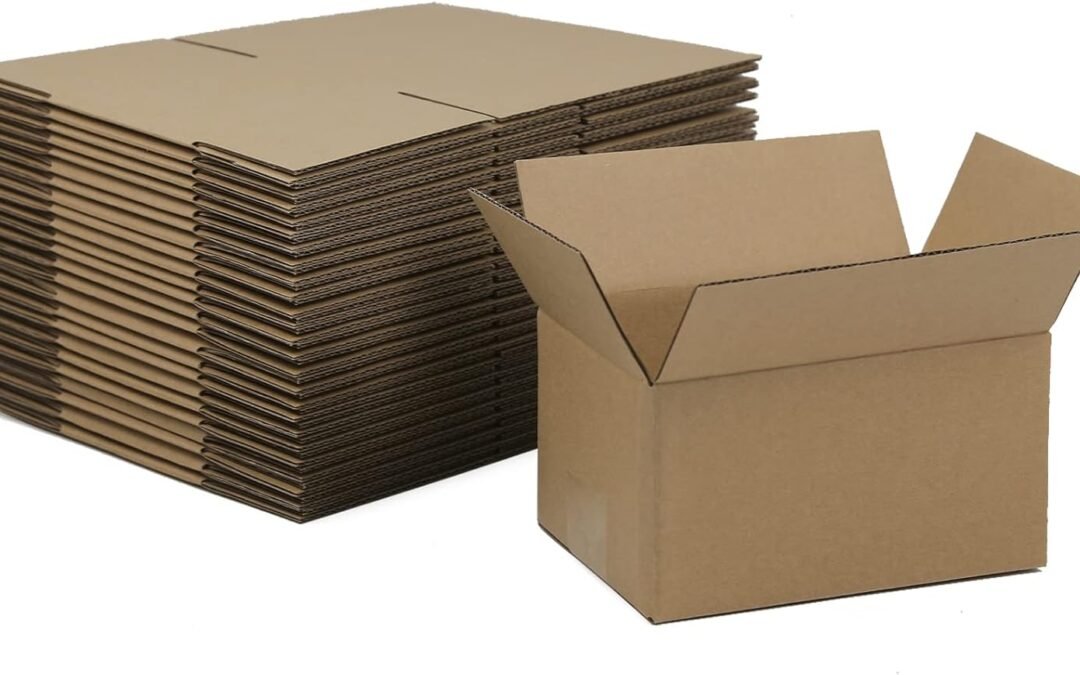 OEM 7x5x4 Inches Shipping Boxes, Brown Corrugated Cardboard Boxes for Small Bussiness, 25 Pack Factory