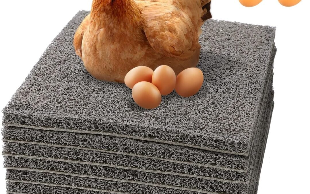 OEM 8 Pcs Nesting Pads for Chicken Coop,Washable Chicken Nesting Box Pads, Reusable Plastic Nest Box Pads with 4 Pcs Fake Wooden Eggs,Chicken Laying Mats and Pet Garden Lawn Indoor Outdoor 12″×12″ Factory