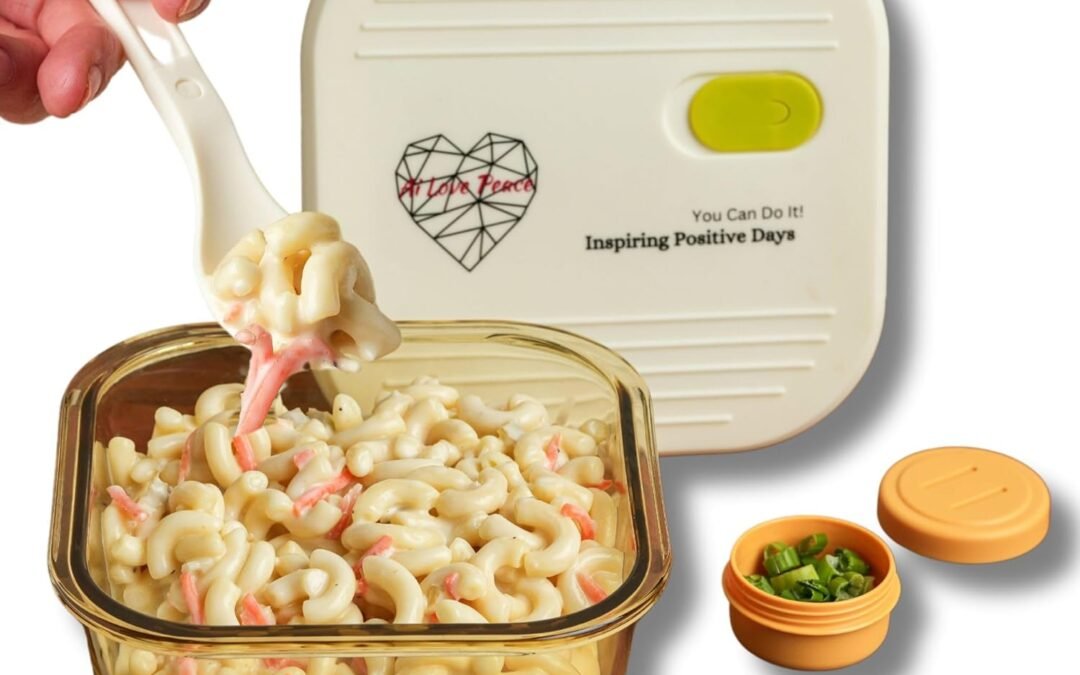 OEM AI LOVE PEACE Glass Lunch Containers for Women Adults, Microwave Safe Glass Lunch Box,Leak Proof BPA-Free, Durable, Built-in Vent – Ideal for Meal Prep & On-the-Go Lunches (White) Factory