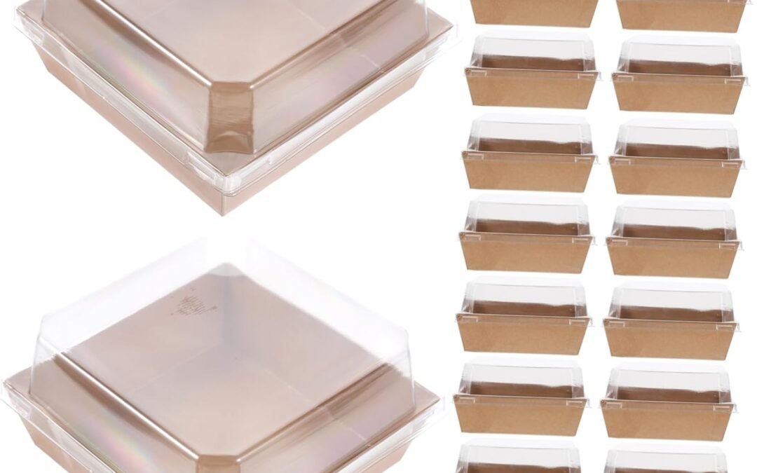 OEM Alipis 50 Pack Cake Boxes Sandwich Packaging Bakery Muffin Containers Food-grade Paper Small Boxes for Factory