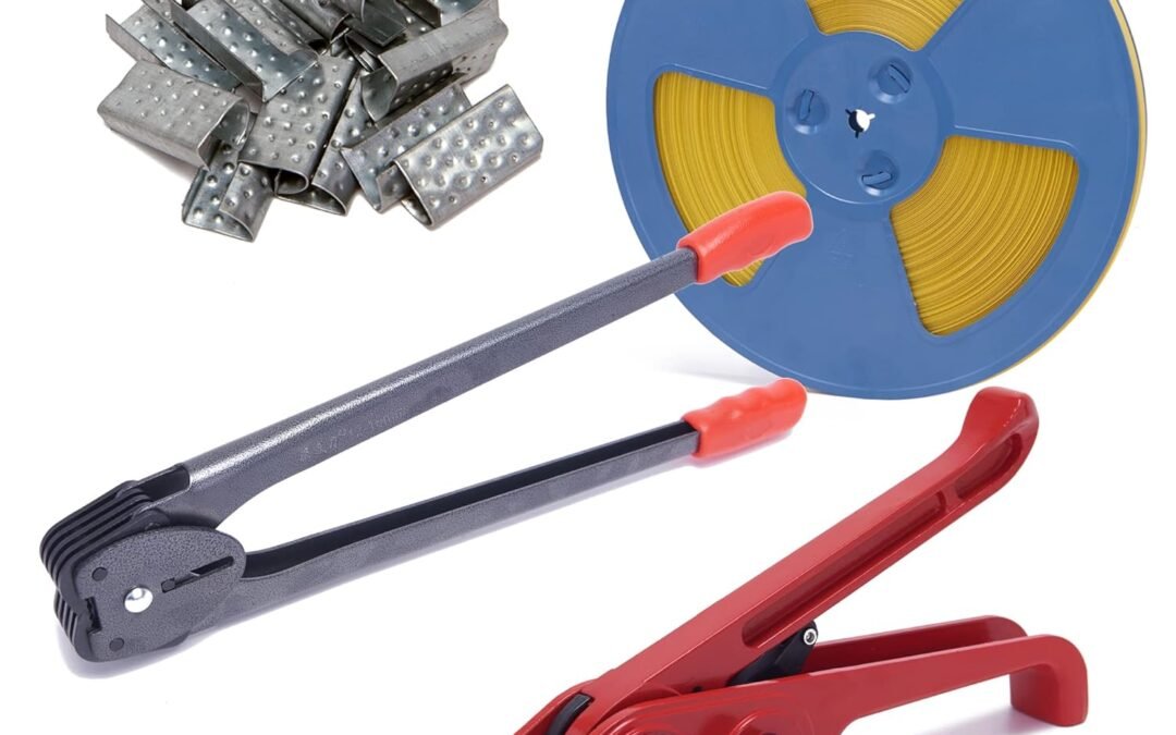 OEM All-in-One Banding Strapping Kit with Poly Strapping Tensioner, 3200″ PP Band, 100 Metal Seals, and Sealer Tools Factory