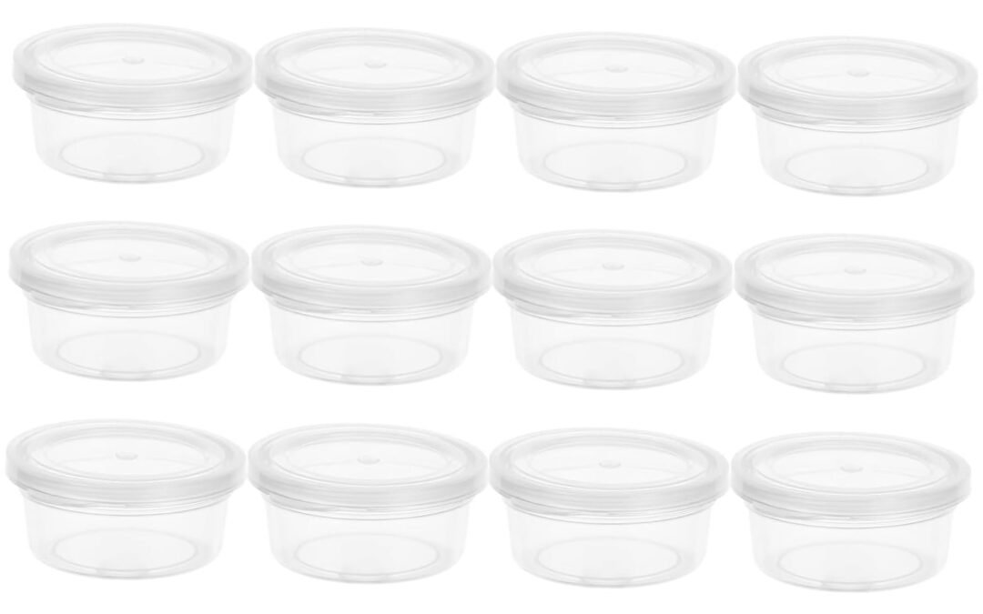 OEM Angoily 20pcs Mini Round Storage Boxes Transparent Plastic Organizers for Clay Craft Supplies Small Parts Sealed Design Prevents Drying Space Saving Durable Containers Factory