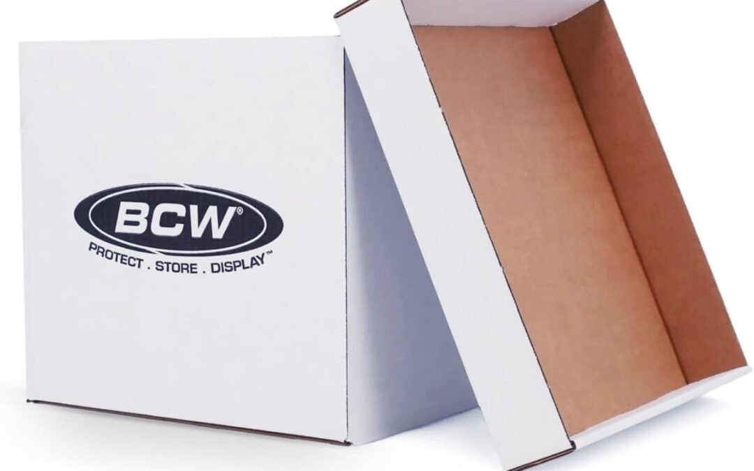 OEM BCW 33 RPM Vinyl Record Storage Box – Stackable, Double Thickness, Holds 65 LPs | 10 ct Factory