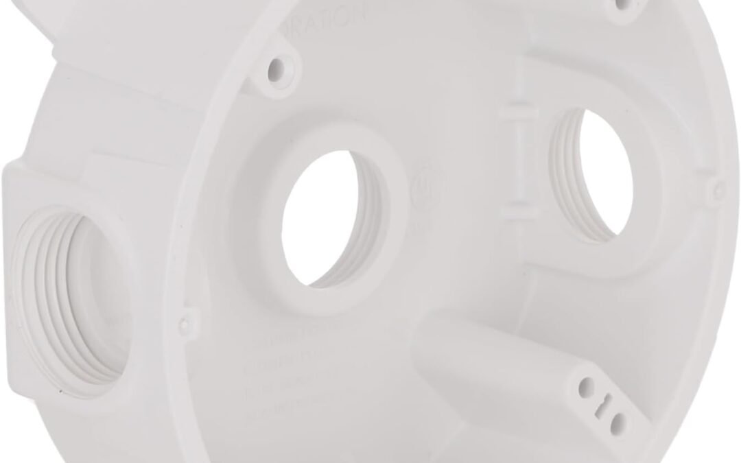 OEM BELL PRB57550WH Round Weatherproof Box, Five 1/2 or 3/4 in. Threaded Outlets, White Factory