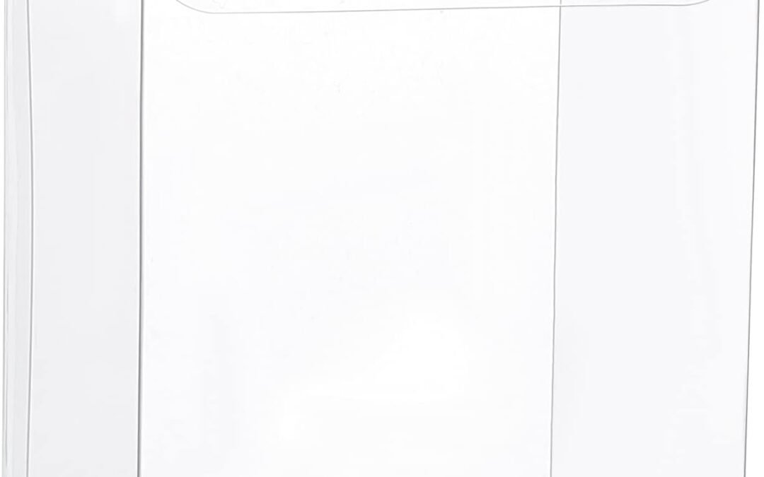 OEM BENECREAT 12PCS 3x3x4 Clear PVC Box Retangle Plastic Gift Box with Film in the Surface for Birthday Choclates and Wedding Party Candy Cookies Favors Factory