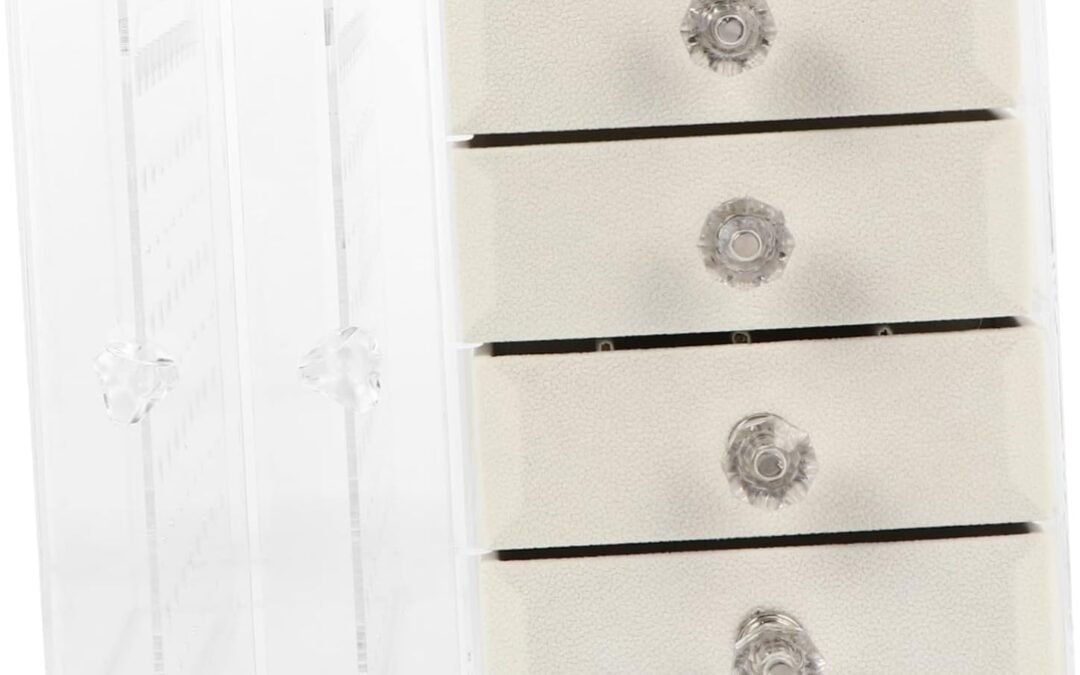 OEM BESTYASH 1Pc Box Jewelry Box Display Storage Case Durable Plastic Organizer with Multi Partition for Rings Earrings for Home present Giving Special Occasions Factory