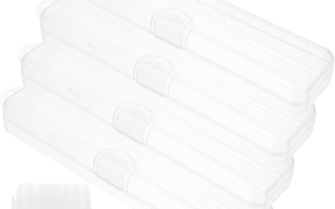 OEM BESTYASH 4pcs Portable Straw Case for Travel Small Plastic Storage Box for Reusable Straws Organizing Box Lids Factory