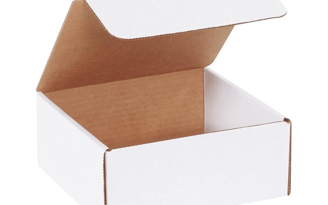 OEM BOX USA Small Shipping Boxes 7.5″L x 7″W x 3.25″H, 50-Pack | Cardboard Box Crush-Proof Carton for Mailing, Storing, Package, Gifts, Crafts, Business or Home, White Factory
