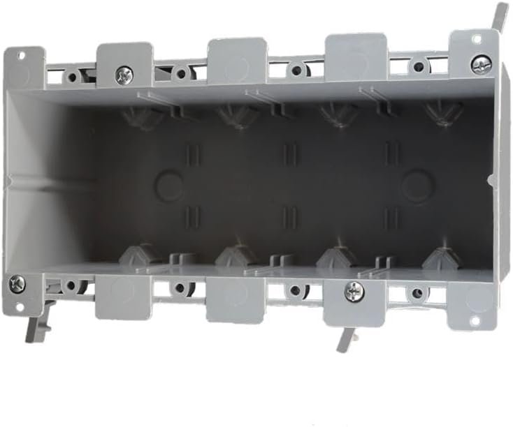 OEM Cantex 3012631 68 cu. in. Old Work Rectangle PVC 4 Gang Outlet Box Gray Factory