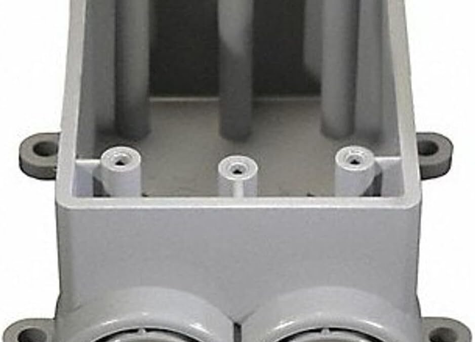 OEM Cantex Outdoor Switch/Outlet Box PVC 1 Gang, 3/4″ Openings Bulk Factory
