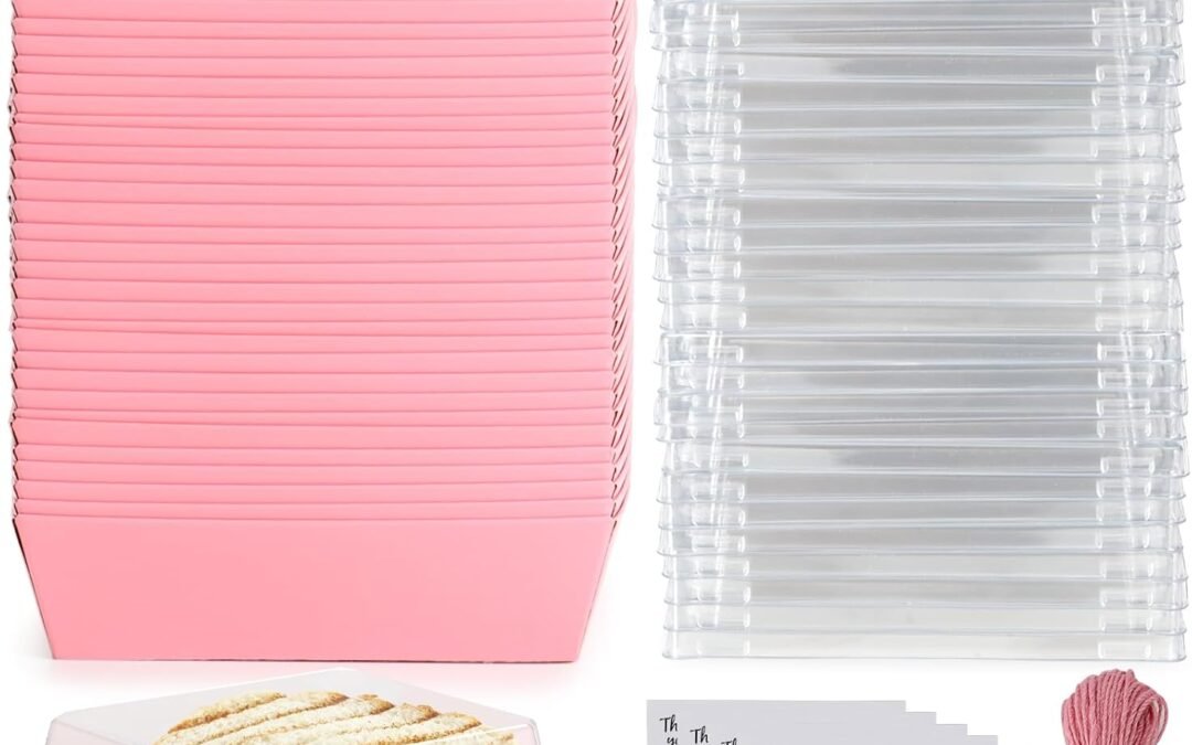 OEM Charcuterie Boxes with Clear Lids,50 Pack Pink Square Disposable Paper Food Containers to Go Desserts Bakery Boxes for Strawberries, Cake Slice, Donuts, Sandwich, Party, Wedding, Home Use & Outdoors Factory