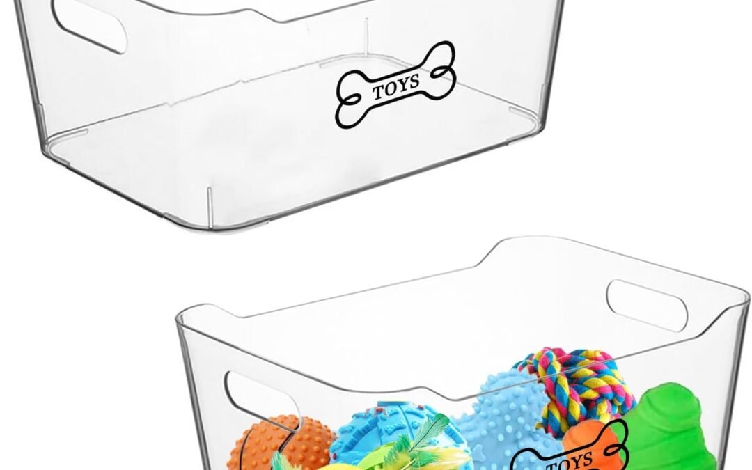 OEM Clear Dog Toy Box,Acrylic Large Dog Toy Basket for Small Dog,Dog Toy Storage Bin for Pet, Fashion Dog Toy Basket Large for Puppy And Pet- Dog Toy Organizer Holder Boxes for Living Room Factory