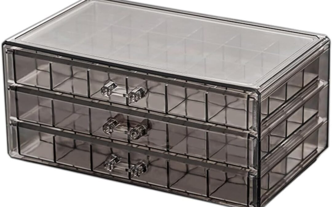 OEM Clear Jewelry Organizer Box with Compartments Multi Earring Holder for Rings Necklaces and Bracelets Durable Plastic Storage Case with Lid for Home Use Factory