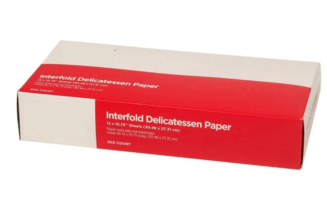 OEM Concession Essentials 10 x 10.75 Inch Dry-Waxed Paper Deli Wraps, White, Light-Grade, Interfolded, 500 Ct Box. Factory