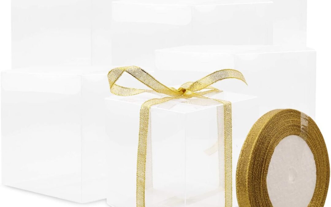 OEM Coobbar Clear Candy Gift Box,30 Pack Empty Clear PVC Plastic Boxes Gift Boxes for Party Favors, Wedding, Birthday Presents, Candy, Cupcakes, Jewelry,Christmas Gift Packing (2 x 2 x 2 Inch) Factory