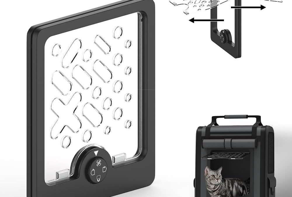 OEM DIY Cat Door for Screens with 4-Mode Control, Easy Installation Pet Door for Custom Litter Box,Cat Houses,Playpens,Cat delivery Room,Various Materials Such as Cardboard, mesh, Fabric, Thin Wood, etc. Factory
