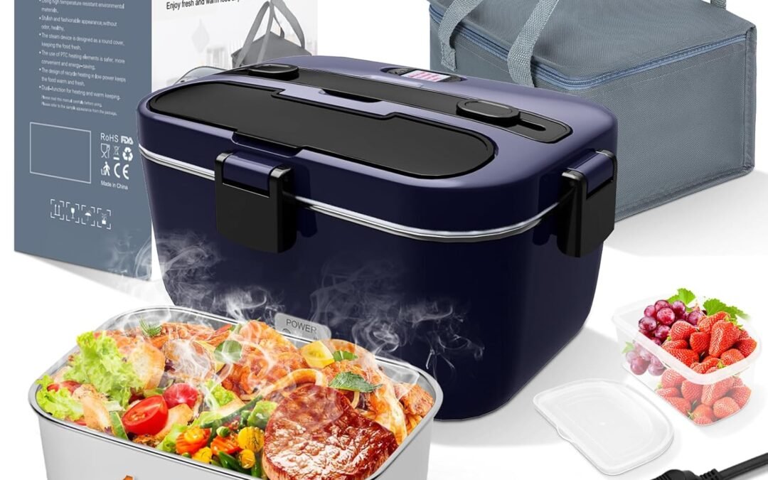 OEM DUPASU Electric Lunch Box Food Warmer: 100W Heated Lunch Box for Adults, 1.8L Portable Fast Heating Lunchbox Food Heater for Car, Truck, Work, Travel, Lonchera Elctrica Porttil 12/24V/110-230V Factory