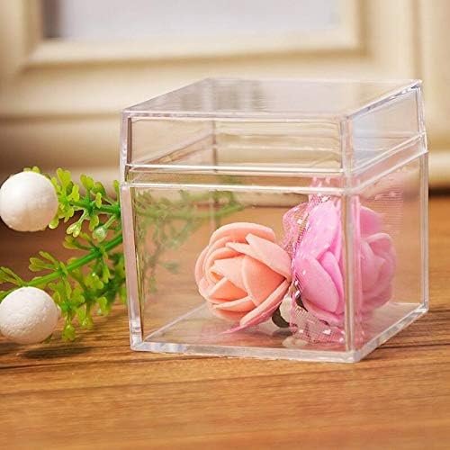 OEM Empty Clear PS Gift Candy Box Plastic Jewelry Organizer Cosmetic Display Storage Boxes 555cm LX2533 Factory