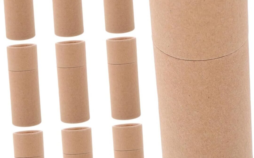 OEM FIXOSHEE 20Pcs Kraft Paper Tubes Essential Oil Packaging Boxes Round Cardboard Containers for Tea Candy Aromatherapy and Versatile Craft Tube Storage Factory
