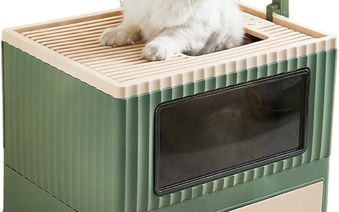 OEM Fully Enclosed Cat Litter Box with Lid, Foldable Extra Large Toilet, Drawer Type Cat Litter Tray with Plastic Scoop, Suitable for Pets Under 17.6Ib(8kg) Factory