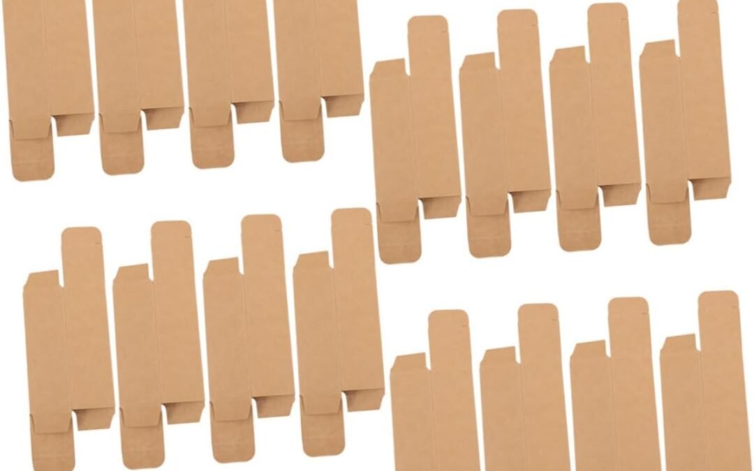 OEM GARIOUANS 50pcs Kraft Paper Lip Gloss Storage Boxes Empty Lipstick Packing Containers Durable DIY Makeup Organizer for Essential Oils and Perfumes Safe Handling with Smooth Edges Factory