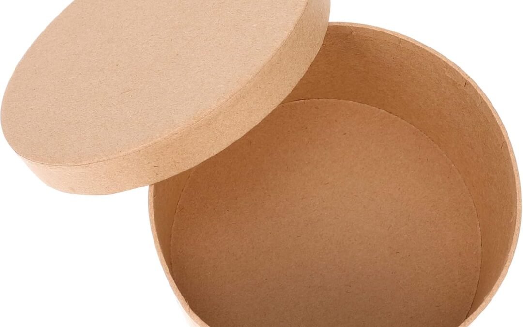 OEM GARVALON 1 Set Round Kraft Paper Box for Cookies and Cupcakes Sturdy and Odor Baking Containers for Pastries Desserts and Treats for Home Use and Events Factory
