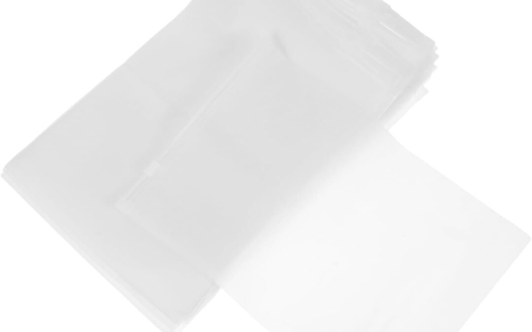 OEM GLEAVI 50pcs Clear Frosted Zipper Clothing Bags Plastic Packaging Bags Resealable Reusable Clear Shipping Pouch For T Shirt Underwear Dresses Pants Factory