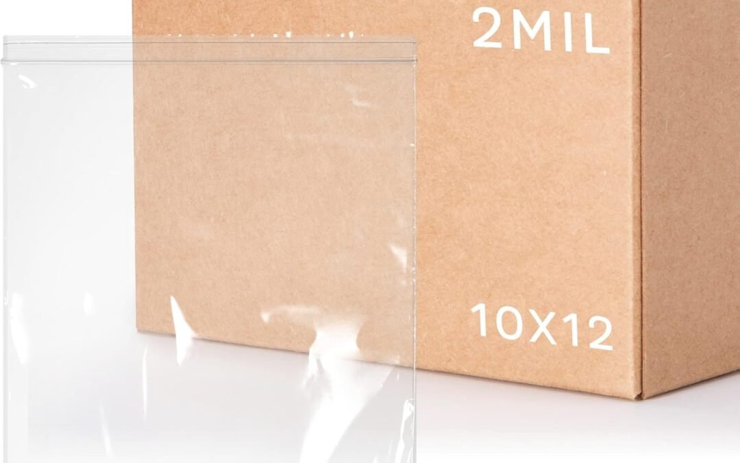 OEM GPI Pack of 500, 10″ X 12″ 1 Gallon, Clear Plastic Reclosable Zip Bags – Bulk 2 Mil Thick Strong & Durable Poly Baggies with Resealable Zip Top Lock for Travel, Storage, Packaging & Shipping Factory