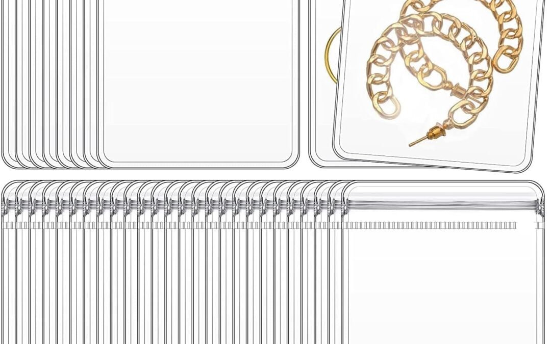 OEM GSXRB PVC Anti Tarnish Jewelry Bags,Jewelry Bags Clear Plastic. Jewelry Pouch for Jewelry Rings and Earrings (prepunched4.33 * 4.33) Factory