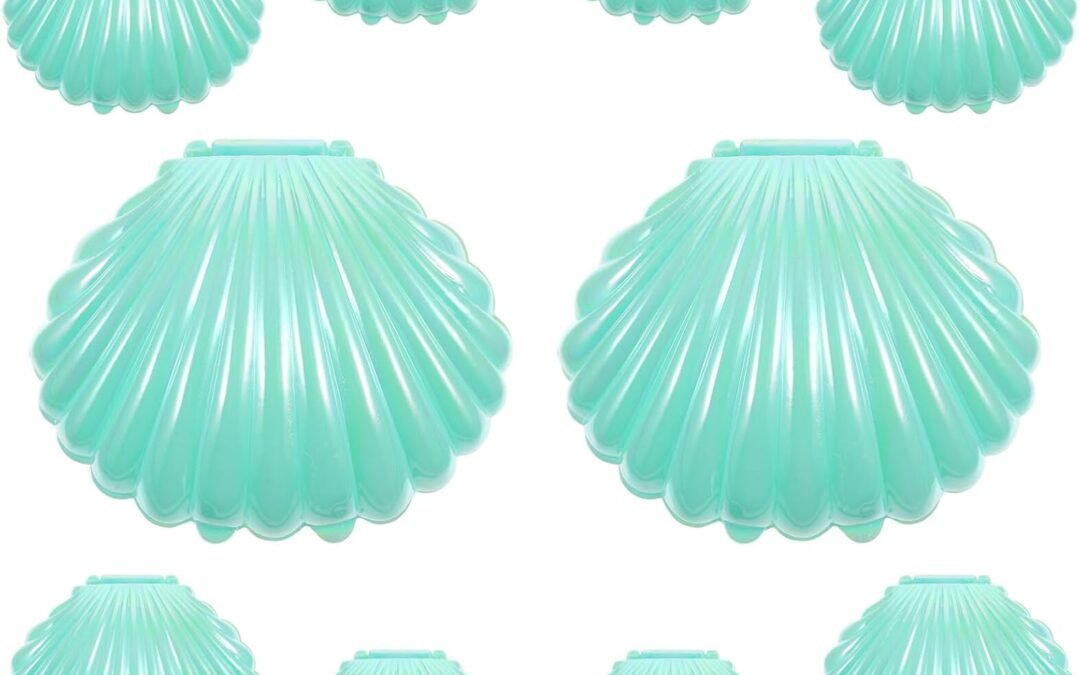 OEM Gadpiparty 10pcs Boxes Candy Box Plastic Containers Candy Containers Candy Holder Plastic Popcorn Containers Mermaid Party Decor Party Favor Containers Candy Dish Shell Candy Jar Pp Factory