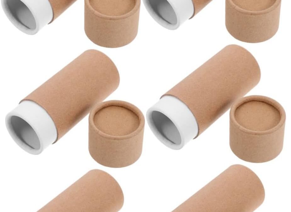 OEM Gatuida 6pcs Cardboard Tubes with Lid Paper Canister for Essential Oils DIY Craft Kit for Tea Packaging Round Storage Box for Items Sustainable Design Factory
