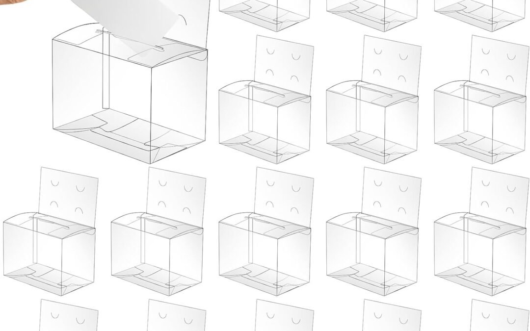 OEM Geelin 48 Pcs Raffle Ticket Box Ballot Suggestion Boxes with Slot for Donation Fundraising Storage Container for Voting Tip Jar Survey and Collecting Business Card(PVC,6.3 x 4 x 4.5 Inches) Factory