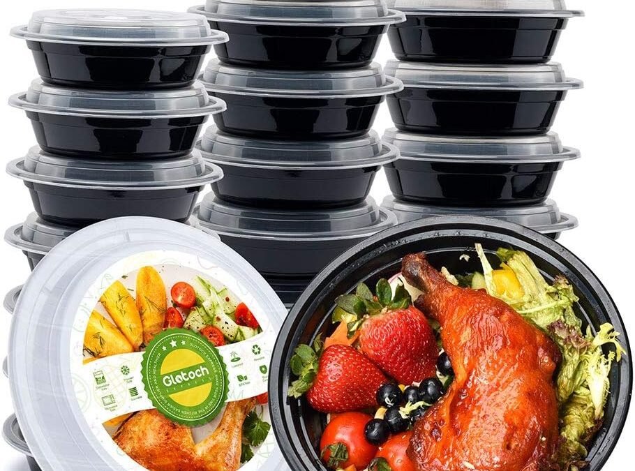 OEM Glotoch Meal Prep Container, 50 Pack 24 OZ To Go Containers,Round Plastic Food Storage Containers Set with Lids – Microwave, Freezer & Dishwasher Safe,Eco-Friendly, BPA-Free, Durable & Stackable Factory