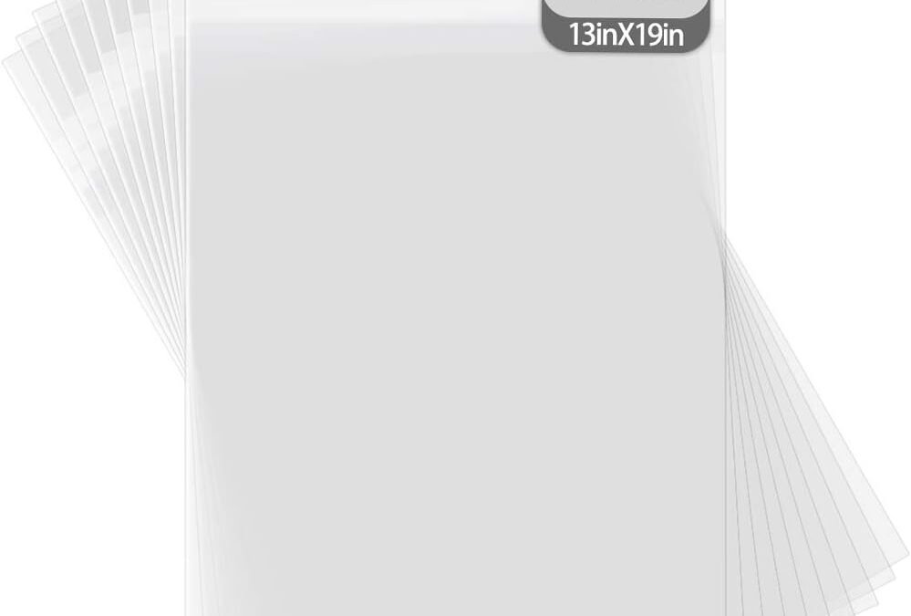 OEM Golden State Art, 100 Pack Clear Bags for Mats, Pictures, Acid-Free, 13-7/16″ x 19-1/4″ Factory