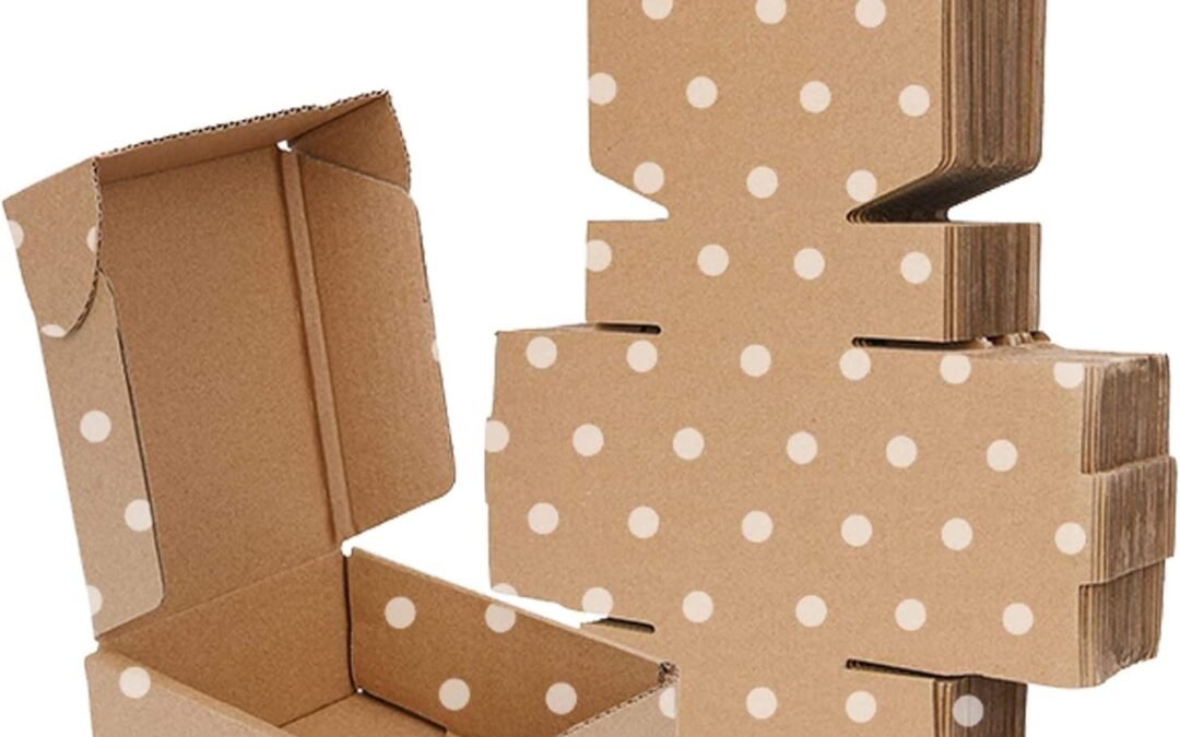 OEM Green Recyclable Cardboard Small Gift Mailer Boxes for Shipping Packaging Craft Gifts Giving Products (Brown, 4 x 4 x 2 Inch) Factory