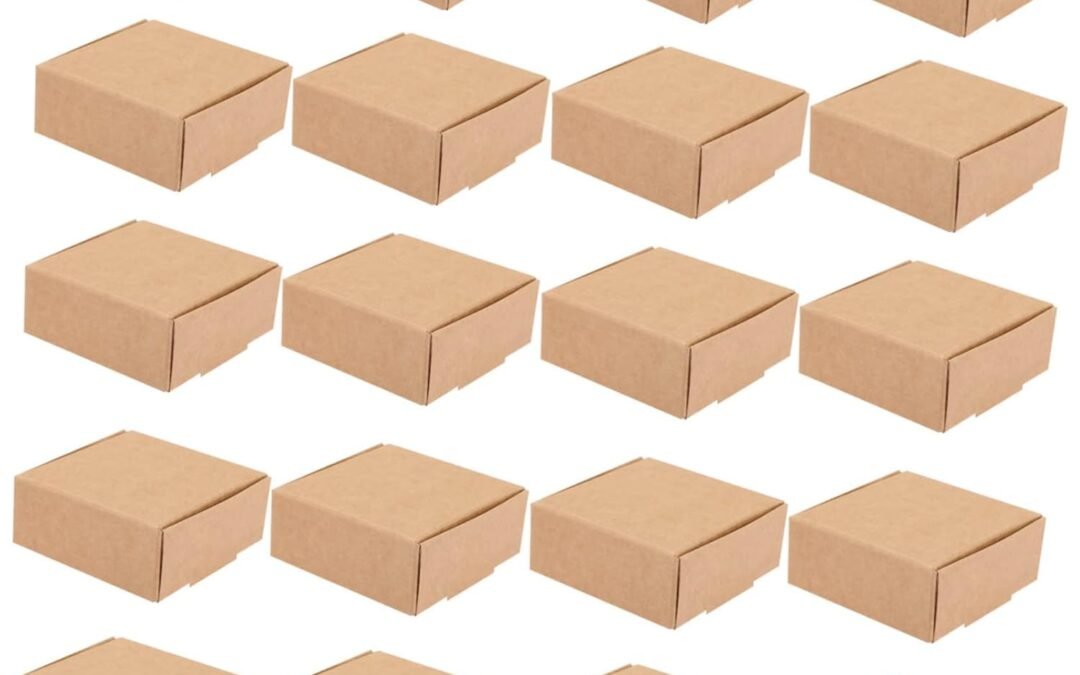 OEM HAKIDZEL 20Pcs Kraft Paper Soap Boxes for Homemade Soap Small Shipping Boxes for Candies Goodies Easy to Assemble Reusable Packaging Lightweight Design Factory