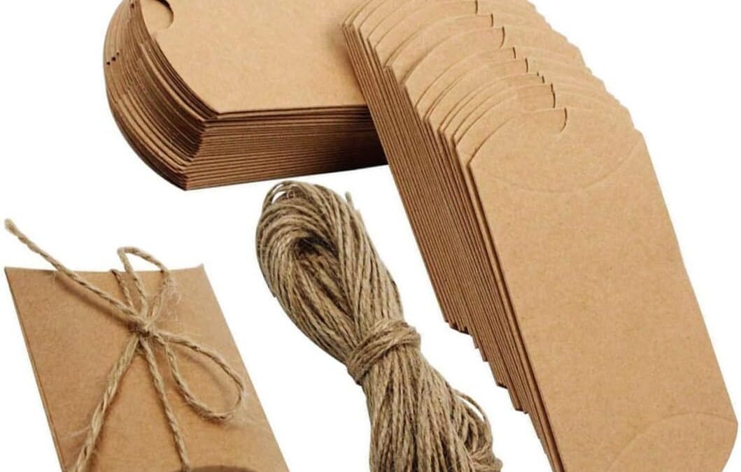 OEM HAPINARY 100pcs Kraft Paper Party Favor Boxes Candy Storage Boxes with Twine for Weddings Birthdays and Holiday Celebrations Easy to Store Design Strong Structure Factory