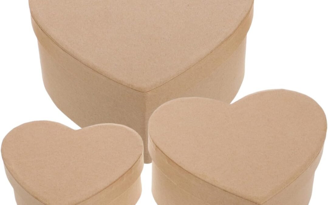 OEM HONMEET 3Pcs Heart Shaped Storage Box DIY Kraft Paper Boxes for Valentine’s Day Birthday Parties and Special Occasions Versatile Treats Organizer Factory