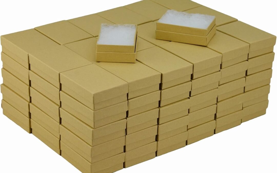 OEM JPB Kraft Cotton Filled Jewelry Box #32 (Case of 100) 3.125 inches x 2.125 inches Factory