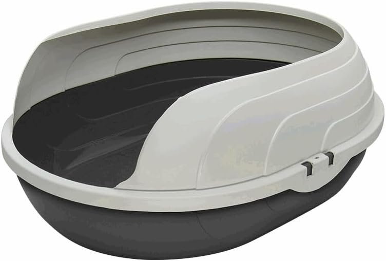 OEM Jumbo Cat Litter Box – High Sided Kitty Litter Pan for Big Cats – Durable Plastic, Easy Clean, Low Entry for Kittens and Seniors – Furacão Pet Factory