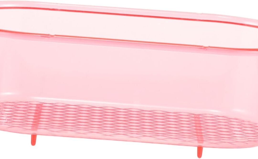 OEM KESYOO Box Bird Bath Box Bird Cages for Parakeets Bird Bath Cage Birds Pet Bird Bath Bird Tub Parrot Bird Bath for Cage Bird Bath Bowl Parakeet Cage Accessories Plastic Pink Factory