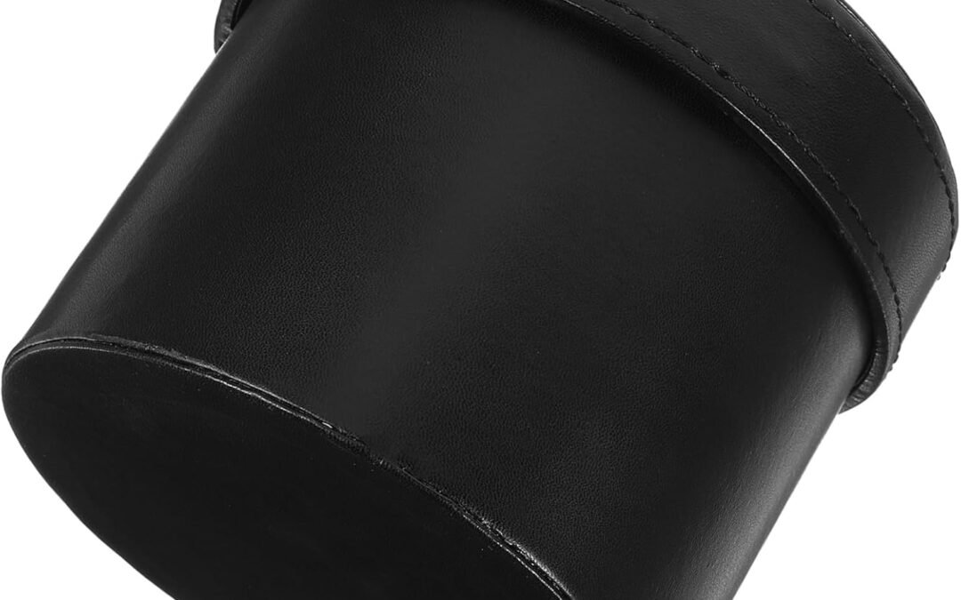 OEM KOMBIUDA Round Flower Bucket Box Elegant Leather Packaging for Flowers Chocolates and Cards for Arrangements Table Decor and Special Occasions Small Height Factory
