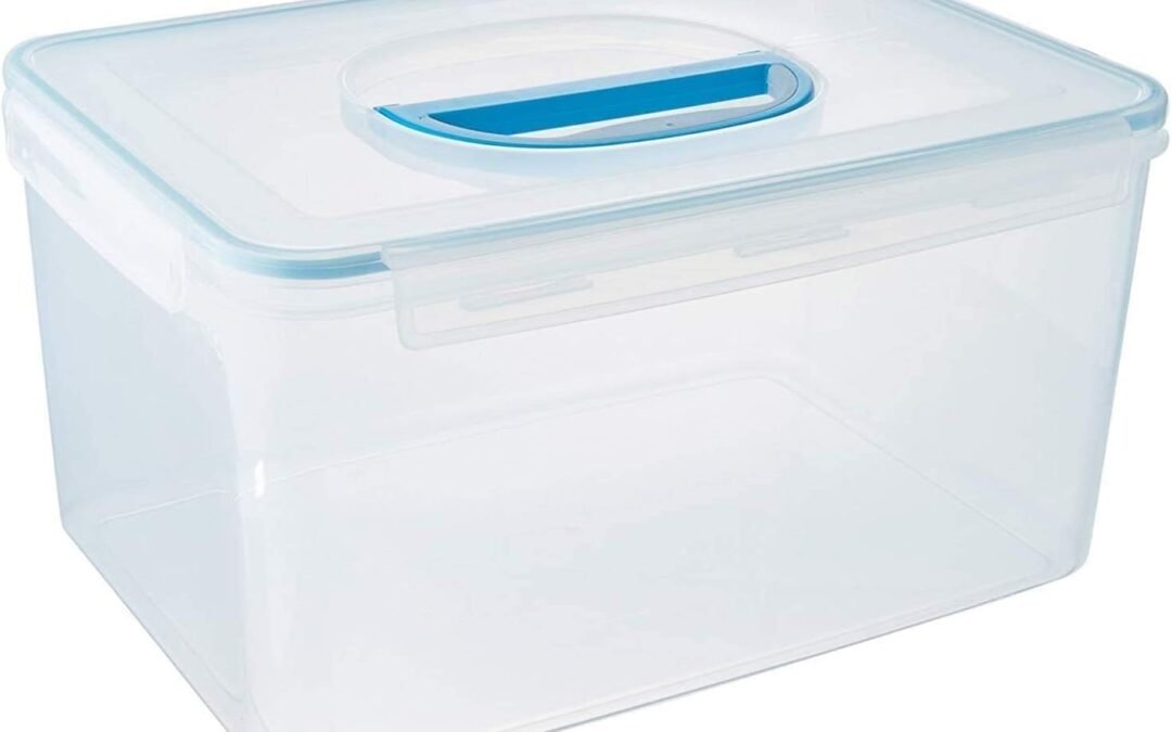 OEM Komax Extra Large Food Storage Bins with Lids for Cat & Dog (48.6 Cups) – Water & Airtight Container- w/Handles – BPA-Free (13.4” x 9.8” x 7”) Factory