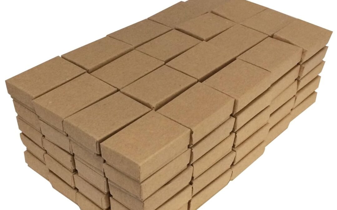 OEM Kraft Cotton Filled Jewelry Gift Boxes – Pack of 100 Factory