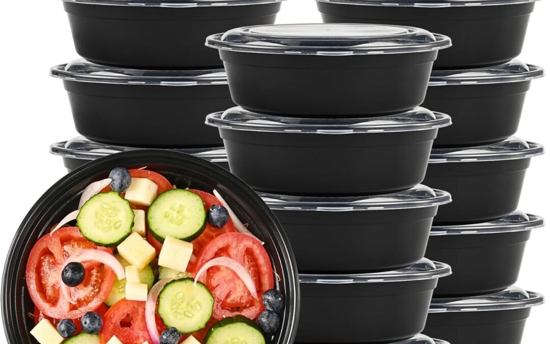 OEM LOKATSE HOME 32 oz Round Meal Prep Containers with Lids 16 Pack Food Storage Bento Box Microwave Dishwasher Freezer Safe Factory