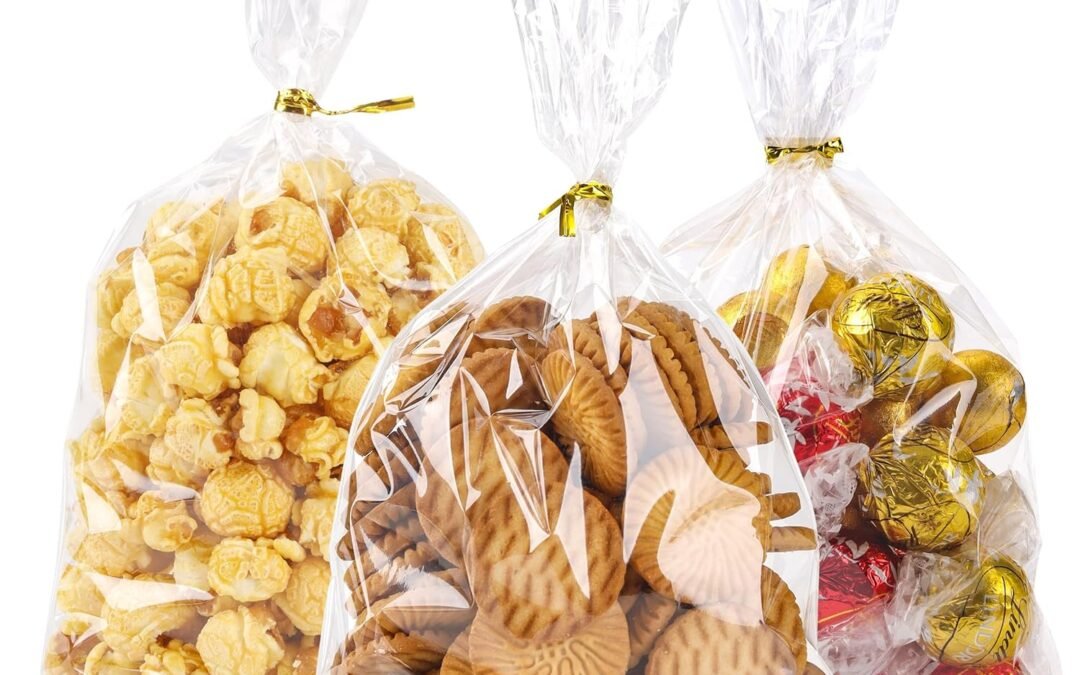 OEM LOKIQNG Cellophane Bags Plastic Gift Bag Clear Cookie Treat Bags with Twist Ties for Party Favor Bag(100PACK,6x10inch) Factory