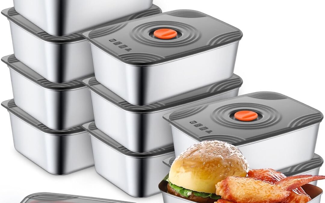 OEM Layhit 10 Set Stainless Steel Food Containers with Lids Metal Marinating Snack Containers Box for Lunch, Leftovers, Dishwasher & Freezer Safe(34 oz) Factory
