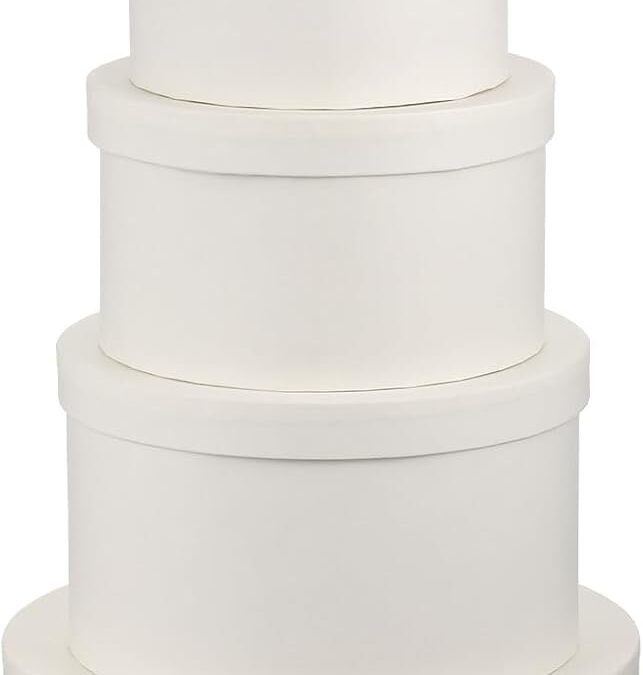 OEM Lemecima 5PCS Flower Boxes for Arrangements Nesting Round Gift Boxes White Round Boxes for Flowers Set of 5 Assorted Sizes Flower Boxes for Flower Arrangements, Valentine’s Day, Mother’s Day, Factory