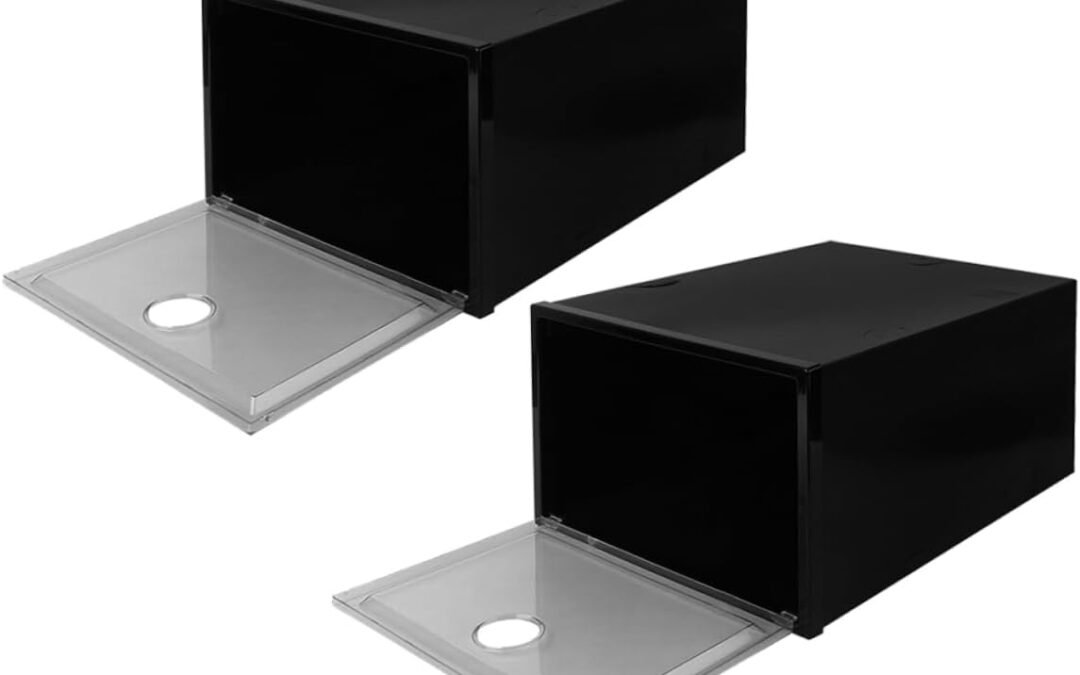 OEM MAGICLULU 6Pcs Stacked Shoe Storage Boxes PP Plastic Organizers for Sneakers Space Saving Design Capacity and Wear Shoe Cases for Home Use Factory